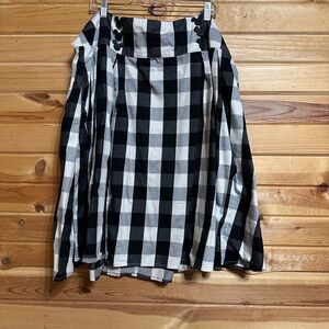 Mickey Mouse plaid skirt